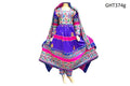 Arabic Wedding Dress Afghan Clothes In Blue Color