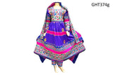 Arabic Wedding Dress Afghan Clothes In Blue Color