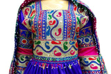 Arabic Wedding Dress Afghan Clothes In Blue Color