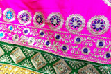 Muslim Wedding Gown Islamic Bridal Wear Pink Color With Lace Work