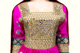 Muslim Wedding Gown Islamic Bridal Wear Pink Color With Lace Work