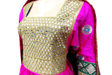 Muslim Wedding Gown Islamic Bridal Wear Pink Color With Lace Work