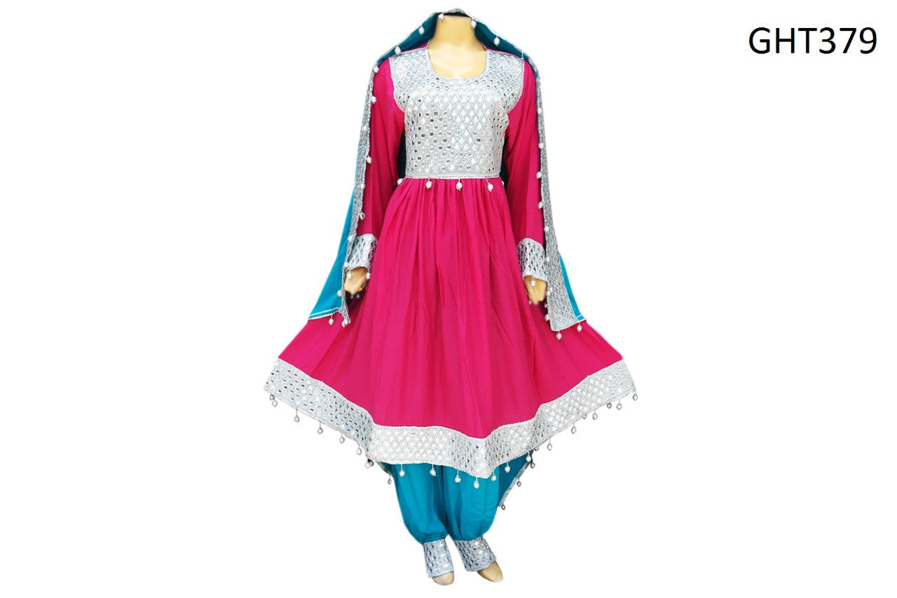 Muslim Bridal Wear In Pink Color Mulimah Fashion Afghani Dress