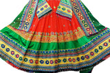 Afghani Dress In Red Color With Mirrors Work Islamic Wedding Dresses
