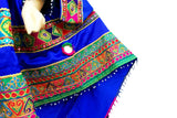 Afghan Gown In Blue Color
