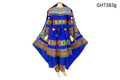 Afghan Gown In Blue Color
