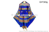 Afghan Gown In Blue Color