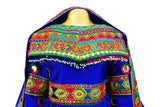 Afghan Gown In Blue Color