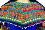 Afghan Gown In Blue Color