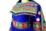 Afghan Gown In Blue Color