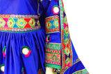 Afghan Gown In Blue Color
