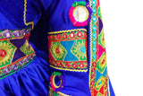 Afghan Gown In Blue Color