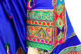 Afghan Gown In Blue Color