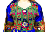 Afghani Dress In Blue Color