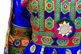 Afghani Dress In Blue Color