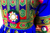 Afghani Dress In Blue Color