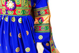 Afghani Dress In Blue Color