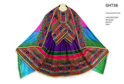 Afghan Hand Embroidered Dress For Bridal
