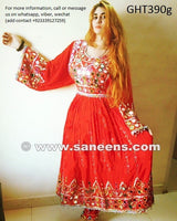 Afghani Dress In Red Color Muslimah Fashion Islamic Wedding Dresses