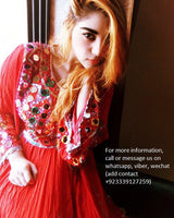 Afghani Dress In Red Color Muslimah Fashion Islamic Wedding Dresses
