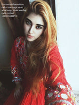 Afghani Dress In Red Color Muslimah Fashion Islamic Wedding Dresses
