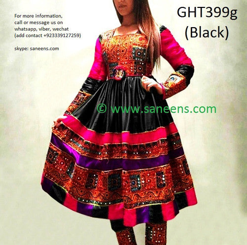 Afghan Pathani Black Dress