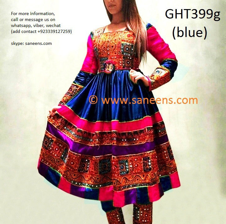 Muslim Wedding Dress Pakistani Dress In Blue Color