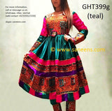 Afghani Wedding Event Teal Color Dress