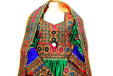 Pathani Dress In Green Color With Orange Jolay Fabric