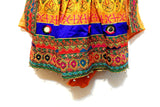 Pathani Dress In Green Color With Orange Jolay Fabric
