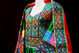 Persian Bridal Frock In Green Fabric Afghan Clothing Online