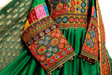 Persian Bridal Frock In Green Fabric Afghan Clothing Online
