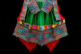 Persian Bridal Frock In Green Fabric Afghan Clothing Online