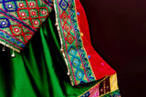 Persian Bridal Frock In Green Fabric Afghan Clothing Online