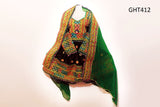Exquisite Black Afghani Dress with Intricate Mirror Embellishments