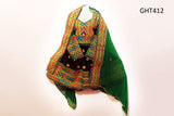Exquisite Black Afghani Dress with Intricate Mirror Embellishments