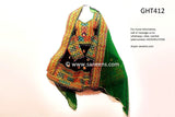 Exquisite Black Afghani Dress with Intricate Mirror Embellishments