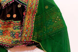 Exquisite Black Afghani Dress with Intricate Mirror Embellishments
