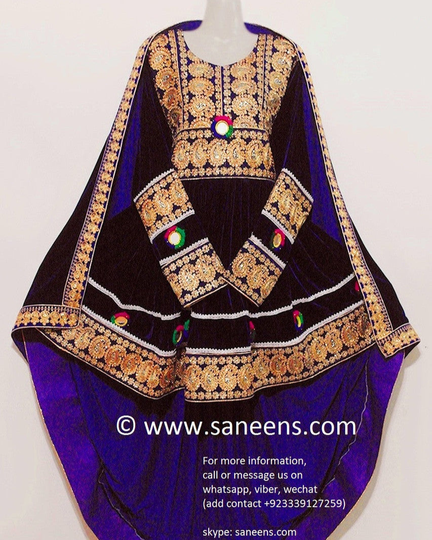 Afghan High-Low Dress – Velvet