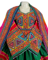 Hand Embroidered Bridal Afghan Dress