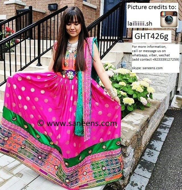 afghan clothes, pashtun bridal costume