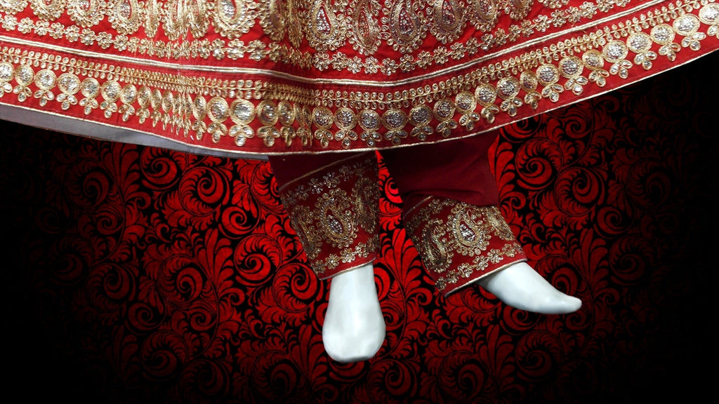 kabul fashion new dress with lace work