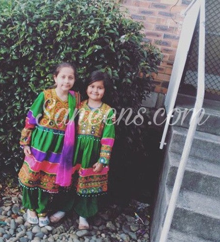 pathani kids frocks, traditional afghan dress
