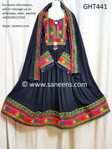 Pashtun Dress Afghan Clothes In Black Color Persian Bridal Costume