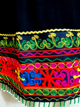 Pashtun Dress Afghan Clothes In Black Color Persian Bridal Costume