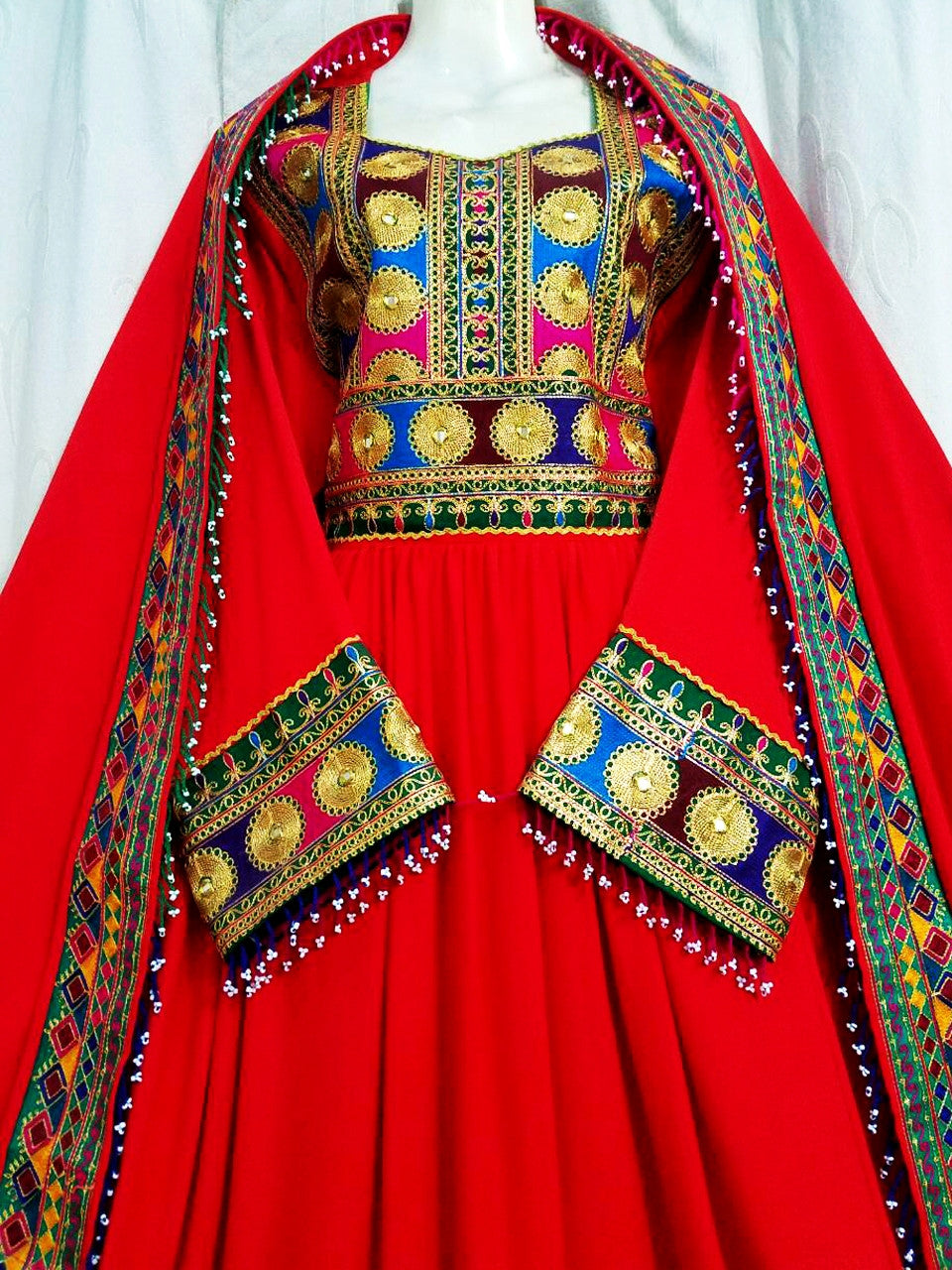 pathani dress, pashtun bridal frock