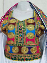 Afghan Clothes In White Color Traditional Persian Bridal Dress