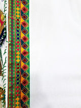 Afghan Clothes In White Color Traditional Persian Bridal Dress