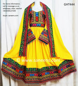 Buy New Afghani Dress In Yellow Color Pashtun Persian bridal Clothes