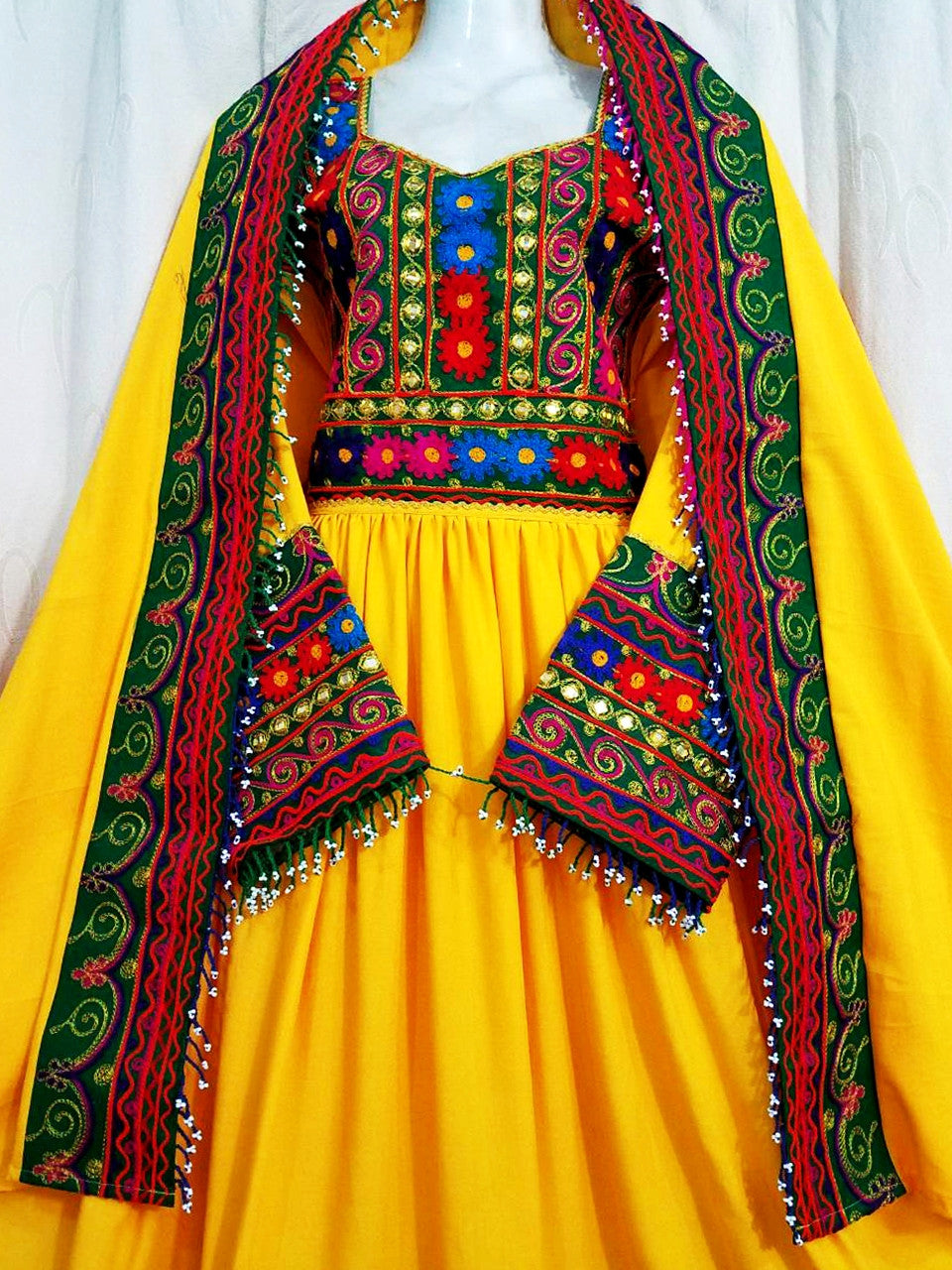 pashtun persian artwork frock